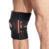 Patella Gel Pad Suporte ao joelho aberto com estabilizadores de mola lateral ， tiras de velcro ajustáveis