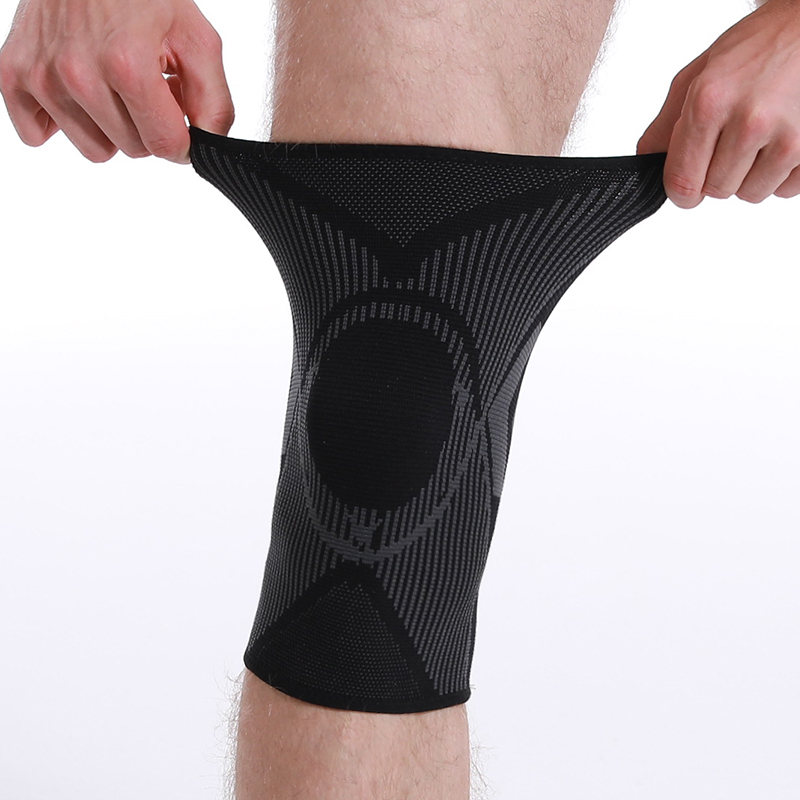 Suporte de manga não deslizante de compressão do joelho para joelheira de nylon respirável protetor esportiva para homem e mulher