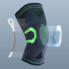 Protetor esportivo profissional respirável Suporte de manga de compressão de joelho com patela gel short exercício leve