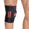 Patella Gel Pad Suporte ao joelho aberto com estabilizadores de mola lateral ， tiras de velcro ajustáveis