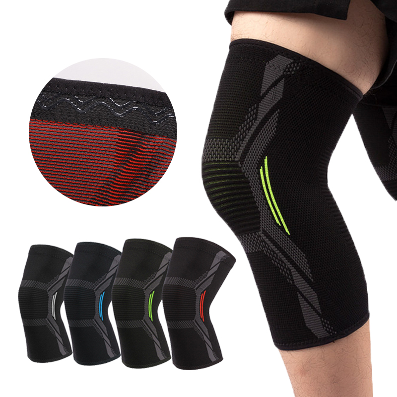 Personalize o suporte super elástico de nylon para corrida, ginástica de basquete de joelho de joelho de joelho de joelho de joelho