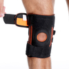 Patella Gel Pad Suporte ao joelho aberto com estabilizadores de mola lateral ， tiras de velcro ajustáveis