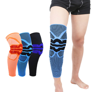 Silicone Full Knee Brace Basketball perna joelho patela suporta medial suportes fortes joelheiras esportivas de menisco