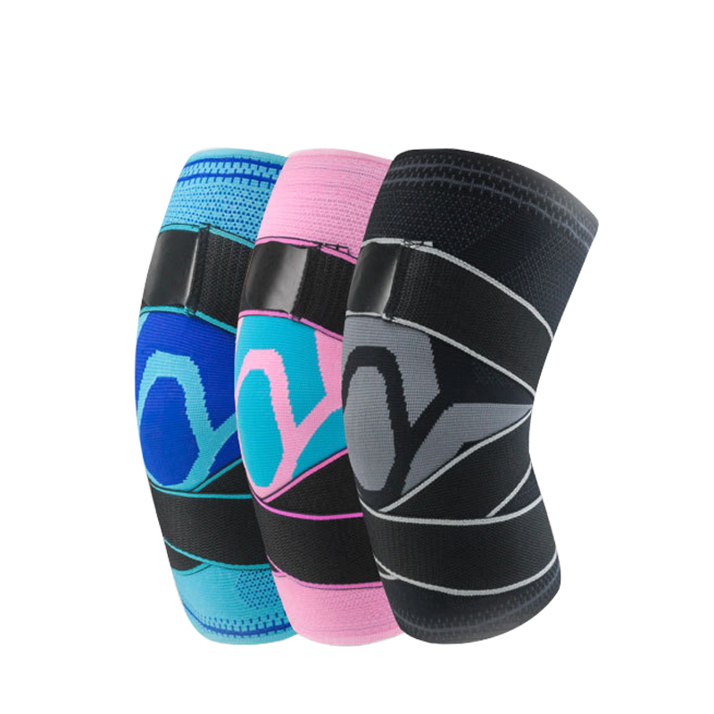 Compressão Anti-colisão Suporte ao joelho ajustável Sports Sports Basketball Basketball Kneds respirável
