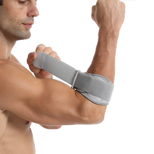 Ao ar livre Sports Badminton Tennis Baseball Fitness Cotone Suporte Bandas de neoprene Brace de cotovelo ajustável