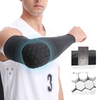Mangas de braço de cotovelo lycra com cotovelo de favo de mel para mangas de cotovelo de basquete Compactação confortável