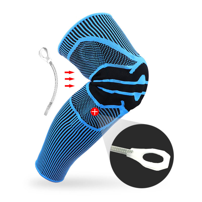 Silicone Full Knee Brace Basketball perna joelho patela suporta medial suportes fortes joelheiras esportivas de menisco