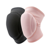 Joelheira de dança rosa/preta da dança com o joelho de bolso com espessura de esponja sponge sticky silicone não deslizamento