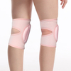 Joelheira de dança rosa/preta da dança com o joelho de bolso com espessura de esponja sponge sticky silicone não deslizamento