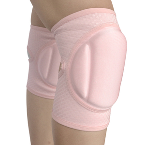 Joelheira de dança rosa/preta da dança com o joelho de bolso com espessura de esponja sponge sticky silicone não deslizamento
